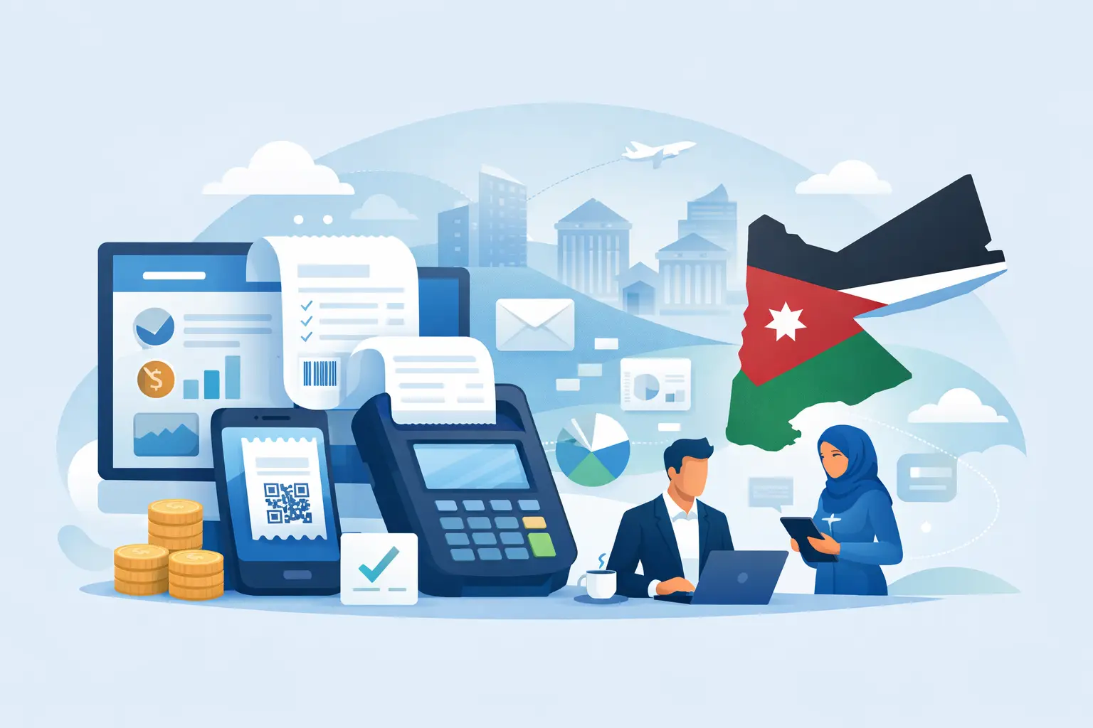 نظام محاسبة متكامل يدعم الفوترة الإلكترونية الأردنية